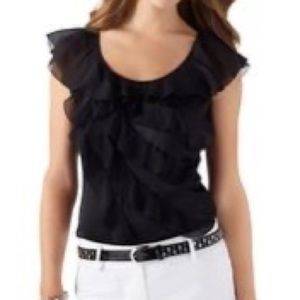 White House Black Market- Silk Short Sleeve